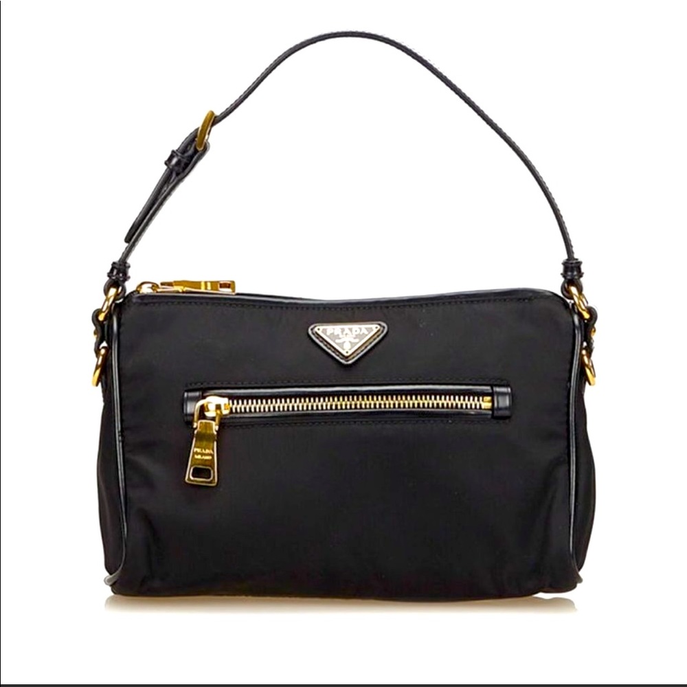 Prada Nylon and saffiano tessuto shoulder bag